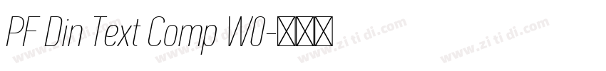 PF Din Text Comp W0字体转换